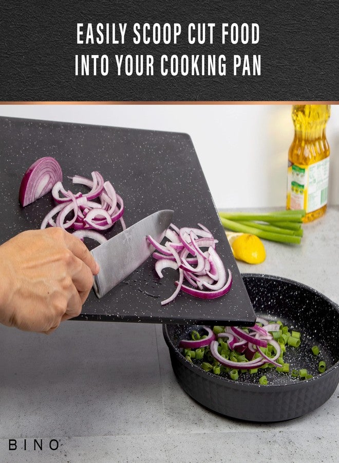 BINO Cutting Board | BPA-Free Chopping Board | Cutting Boards for Kitchen Durable, Large Surface, Multipurpose, Dual-Sided, Dishwasher Safe | Charcuterie Accessories | Home & Kitchen Utensils - Image 4