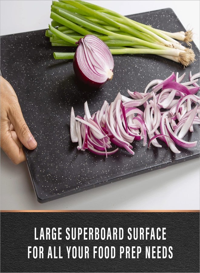 BINO Cutting Board | BPA-Free Chopping Board | Cutting Boards for Kitchen Durable, Large Surface, Multipurpose, Dual-Sided, Dishwasher Safe | Charcuterie Accessories | Home & Kitchen Utensils - Image 3