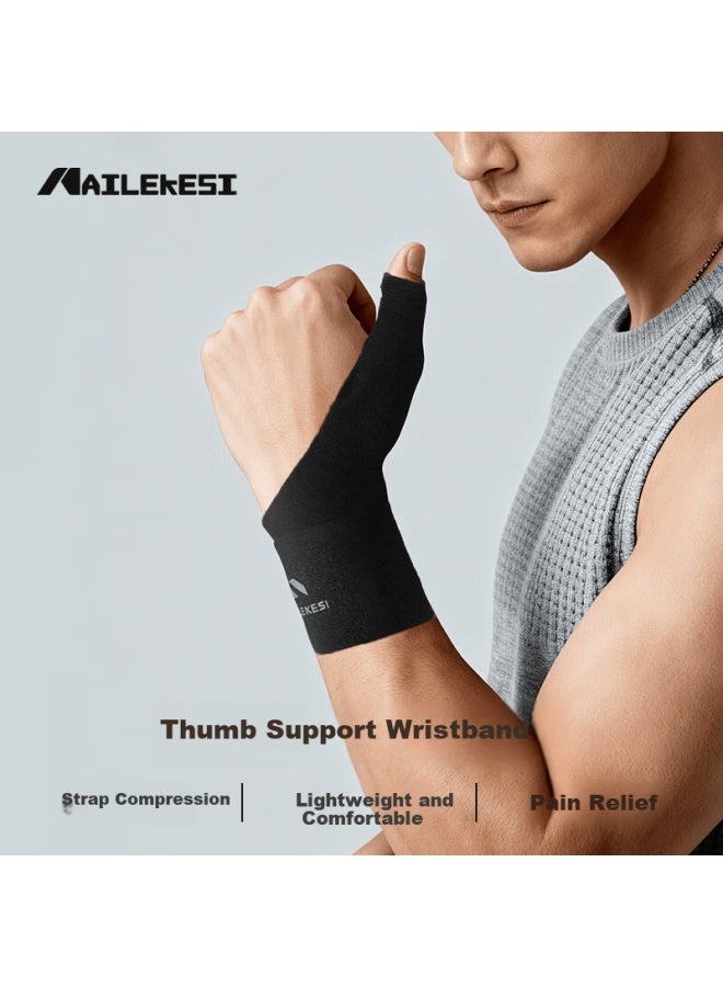 Nailekesi N Tendon Sheath Wrist Support Men's Fitness Thumb Finger Sleeve Sports Sprain Badminton Tennis Basketball Stabilizing Protective Left M Size - Image 1