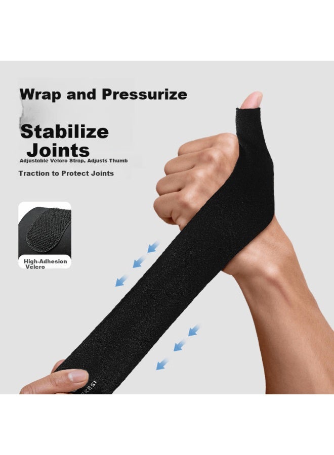 Nailekesi N Tendon Sheath Wrist Support Men's Fitness Thumb Finger Sleeve Sports Sprain Badminton Tennis Basketball Stabilizing Protective Left M Size - Image 2