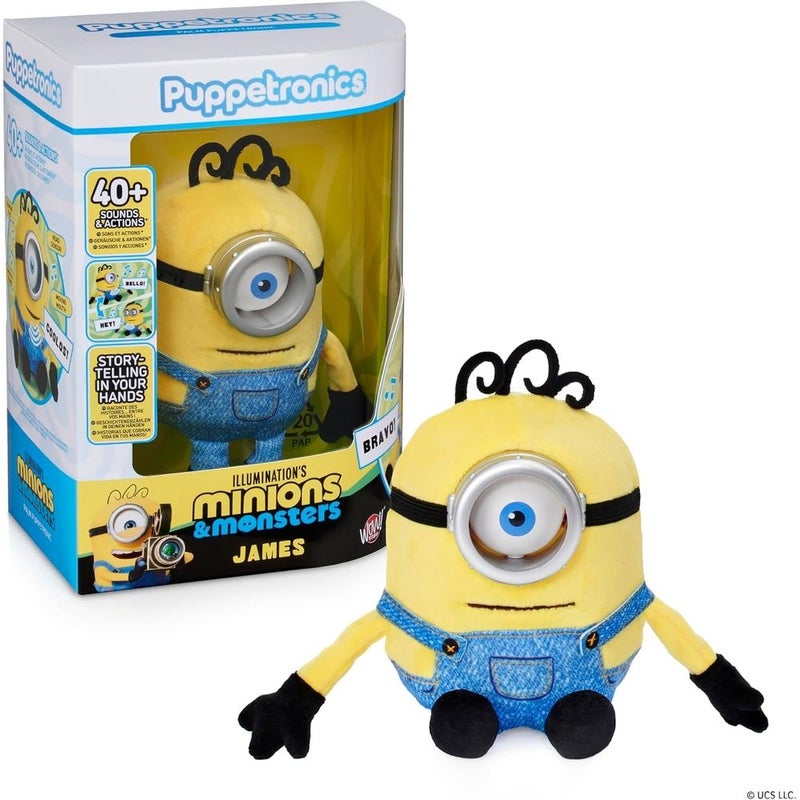 Wow! Stuff - Minions and Monsters James Palm Puppetronic Interactive Toy with 40 Plus Sounds - MIN-1051 - Image 1