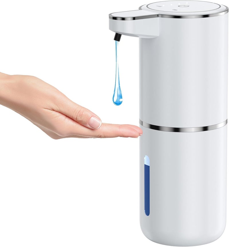 Automatic soap Dispenser touchless Kitchen Dish Automatic Liquid Soap Dispenser 4 Adjustable Soap Dispensing Levels Wall Mount for Kitchen and Bathroom, Liquid Hand Soap Dispenser