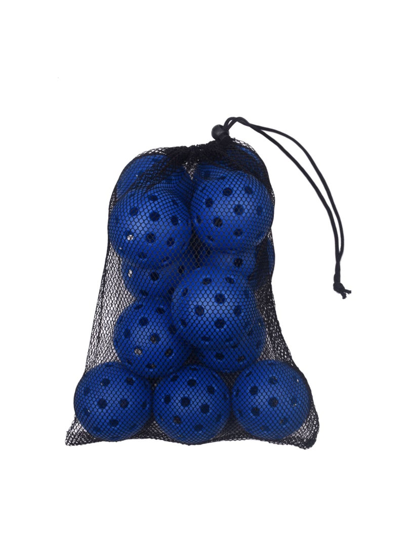 Generic Outdoor Pickleball Paddle 40 Holes 74mm Indoor And Outdoor 26 Holes Injection Moulding Ball Pickleballpaddle PE Material Blue 12 Pack [net bag packaging] remarks hole 