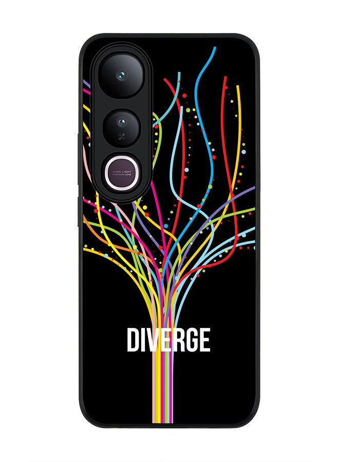 Stylizedd For vivo V50 Lite Case,Slim fit Camera Protection, Shockproof Thin Phone cover  - Diverge (Black)