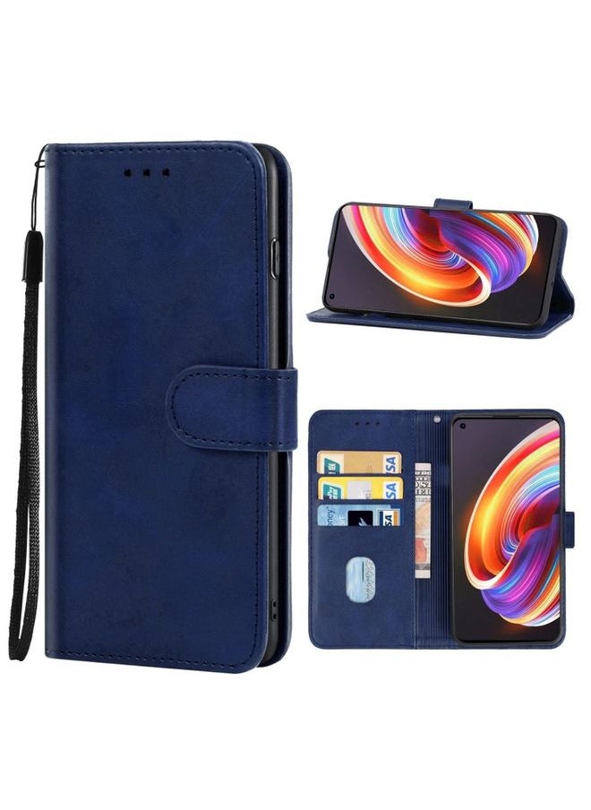 HuHa Case Cover For Realme X7 / Realme Q2 Pro Leather Phone Case Blue 