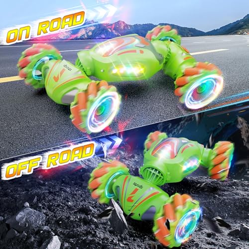 Nicella Remote Control Car 24GHz 4WD Gesture Sensing RC Stunt Car Toys for Boys and Girls Ages 612 360 Rotating Drift RC Cars with Lights and Music Ideal Birthday and Xmas Gift - Image 5