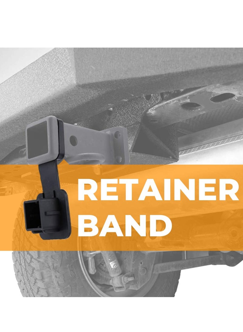 KASTWAVE 2 Inch Trailer Hitch Cover Tube Cover Plug Cap Rubber for 2 Inch Receiver Class 3 4 5 for Dodge Ram/Porsche, for Toyota/Ford, for Jeep/Chevrolet/Nissan, for ATV/UTV/Polaris (2 Pack) - Image 2