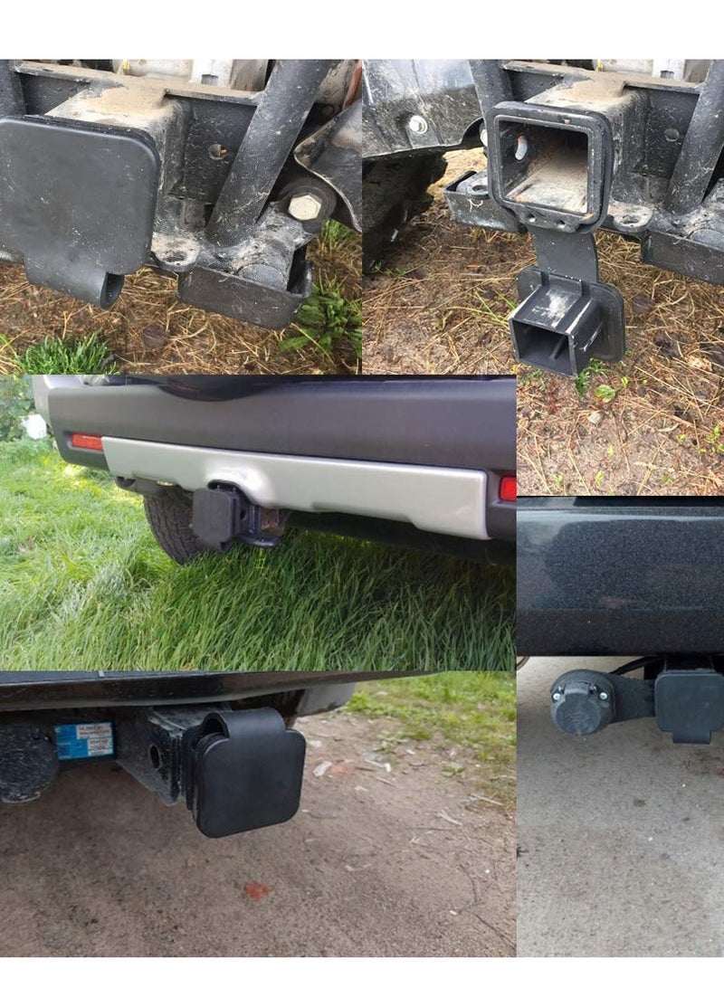 KASTWAVE 2 Inch Trailer Hitch Cover Tube Cover Plug Cap Rubber for 2 Inch Receiver Class 3 4 5 for Dodge Ram/Porsche, for Toyota/Ford, for Jeep/Chevrolet/Nissan, for ATV/UTV/Polaris (2 Pack) - Image 4