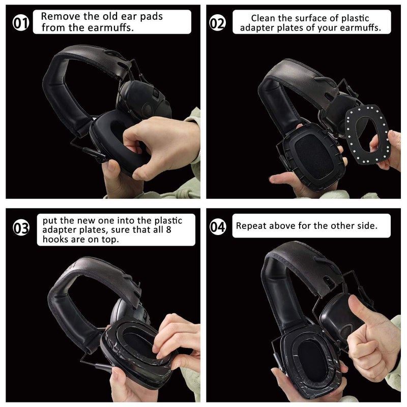 PROHEAR GEP02 2 Pair Gel Ear Pads for Howard Leight by Honeywell Impact Sport Pro Sync Leightning Earmuffs - Image 5