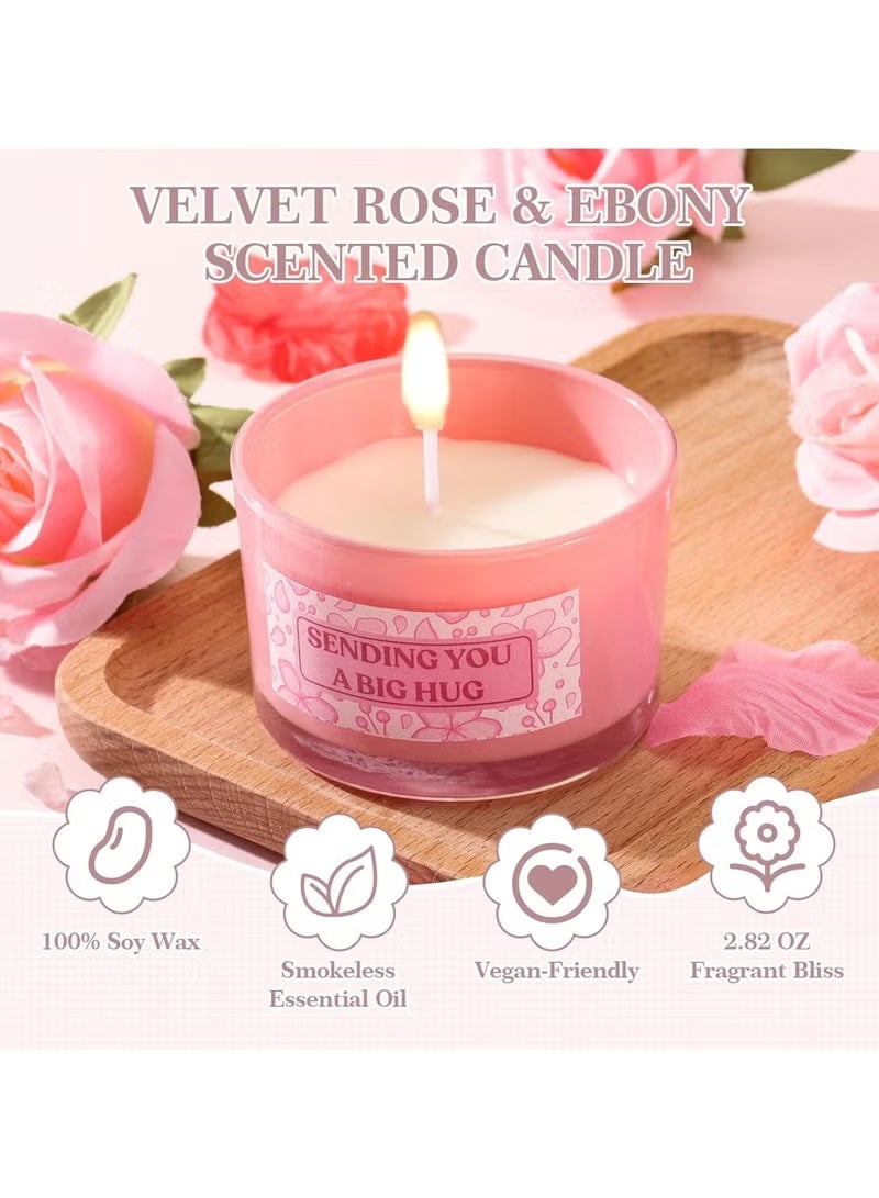 عربست هدايا عيد الميلاد للنساء - مجموعة هدايا سبا مريحة - سلة هدايا للعناية الذاتية - مجموعة هدايا عيد ميلاد سعيدة مع منشفة شعر جافة فاخرة وكوب زجاجي سعة 40 أونصة للأم، الزوجة، أفضل صديقة، الأخت، الحبيبة - Image 5