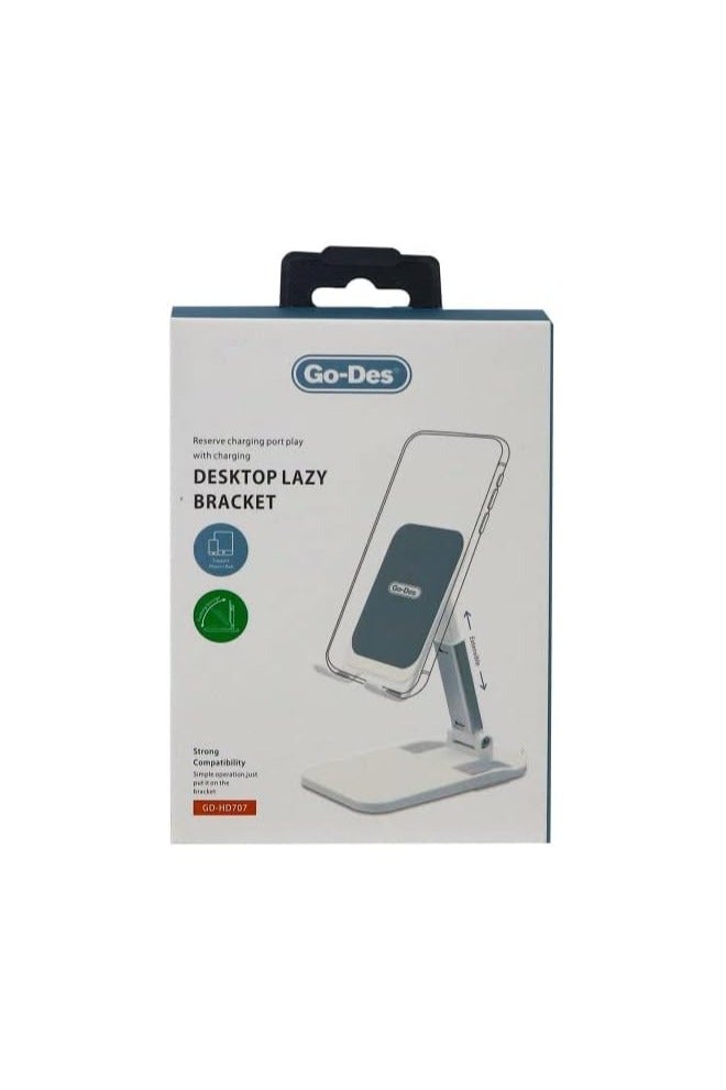 جو-ديز حامل سطح المكتب القابل للطي والقابل للتعديل ومضاد للصدمات والخدش وسهل التشغيل (أسود). - Image 4