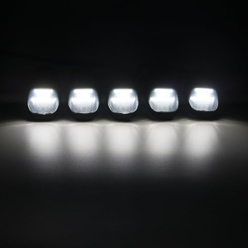 SHINEFIT LED White Cab Roof Clearance Lights Replacement for 2019 2020 2021 2022 2023 2024 2025 2026 Ram 2500 3500 4500 5500 Smoked Cab lights for Ram Trucks - Image 3