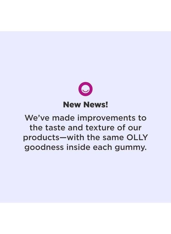 OLLY - Sleep Gummy, 3 mg Melatonin, L-Theanine, Chamomile, Lemon Balm, Sleep Aid, Blackberry, 50 Count - Image 1