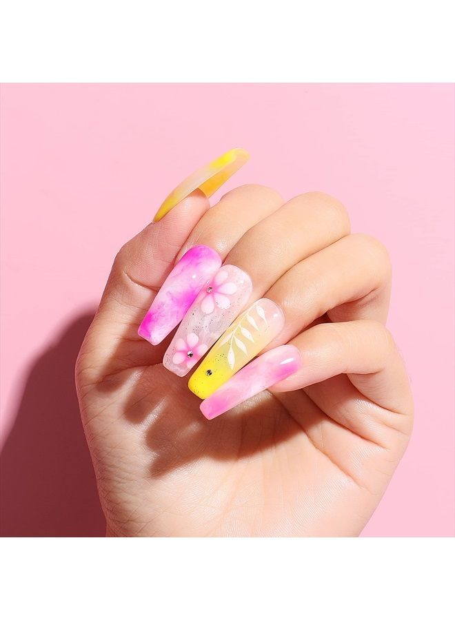 AIMEILI Nail Blooming Gel Nail Art Blossom Gel Soak Off U V LED Clear Blooming Gel for Spreading Effect, Marble, Floral Print Nail Art Design Manicure 10ml - Image 2