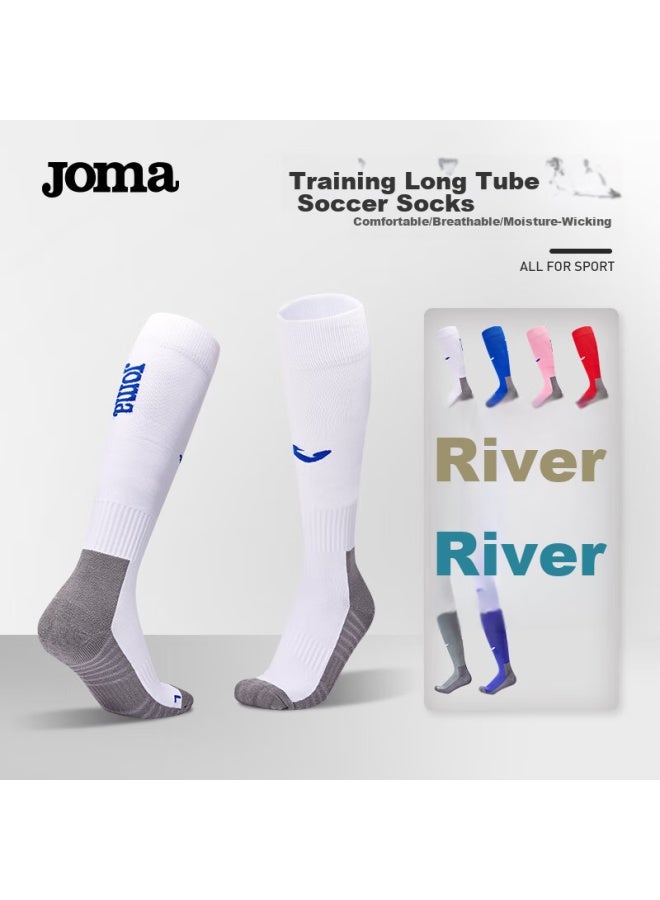 Joma Soccer Socks, Long Tube, Adult, Thickened Terry Bottom, Non-slip, Football Sports Socks, Running, Basketball Training Socks - Image 4