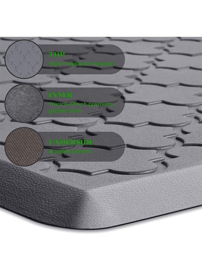MITOYO 1-Piece Anti Fatigue Floor Mat - Waterproof and Oilproof - Multifunctional Carpet - Office Floor Rug - Yoga Mat - Kitchen Mat  - Image 4