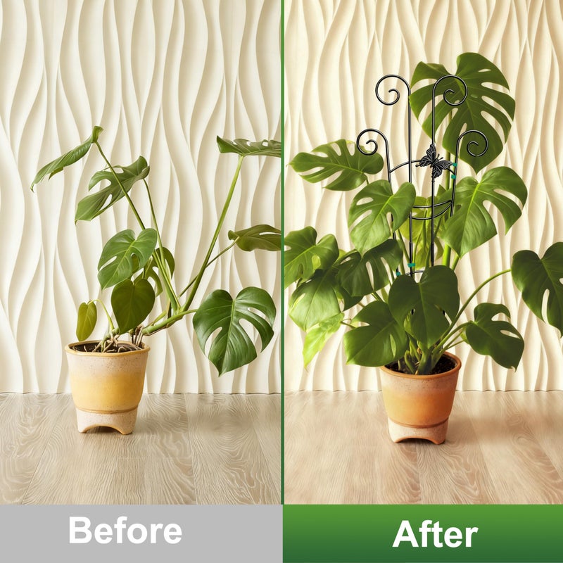 Coomin 32.6in Monstera Plant Support for Indoor Plants, 2P Trellis for Climbing Plants Indoor, Plant Climber Stakes for Potted Plants - Image 4