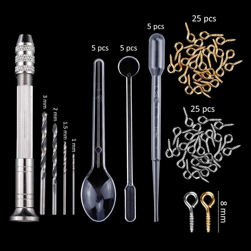 111 PCS DIY Silicone Casting Molds for DIY Jewelry Craft Making Set DIY Crystal Epoxy Earring Pendant Making Accessories Art Kits for Adults Beginner - Image 4