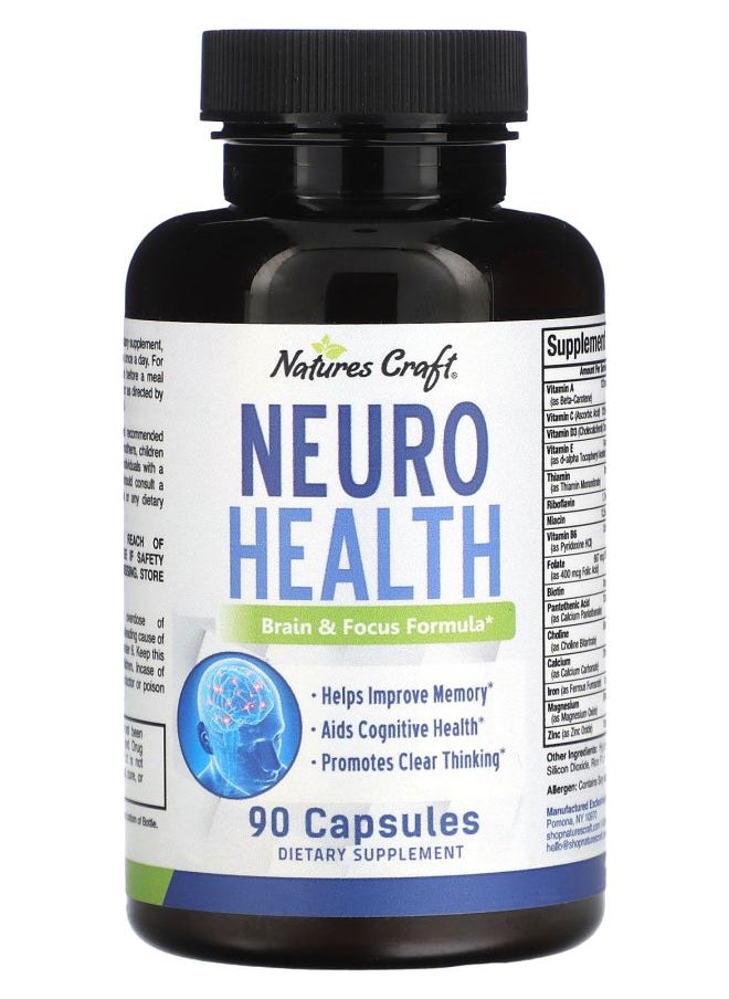 Nature's Craft Neuro Health 90 Capsules 