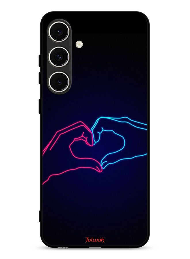 Tolwak Samsung Galaxy A56 5G Protective Case Cover Touching Hand Making Heart - Image 1