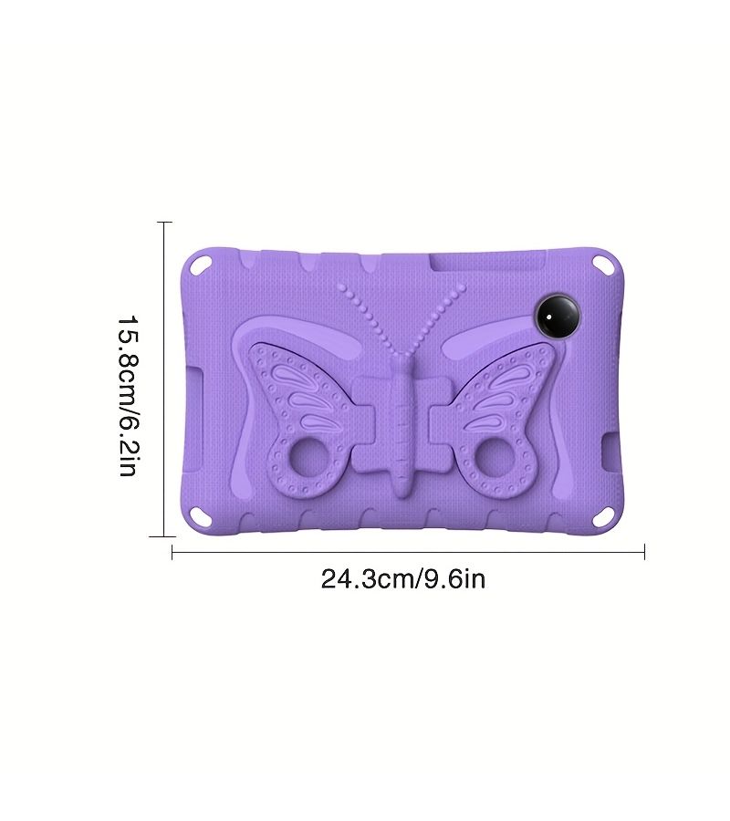 حافظة حماية بصدمات واقية مع حامل قائم لهاتف Redmi Pad SE مقاس 8.7 إنش 4G باللون الوردي - Image 2