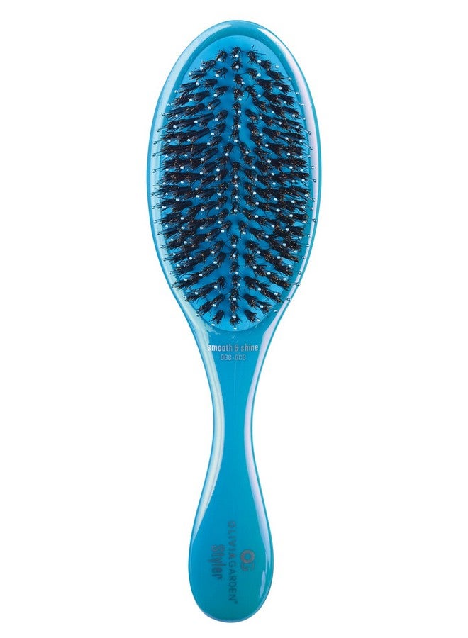 أوليفيا جاردن فرشاة أوبال أوج لتنعيم وإضافة اللمعان لجميع أنواع الشعر، وسادة قابلة للإزالة لسهولة التنظيف، تعانق فروة الرأس لتدليك فروة الرأس، لطيفة للنساء والرجال والأطفال أوبال - Image 1