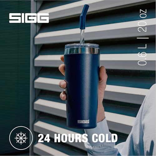 SIGG Insulated Travel Mug Helia Stainless Steel Tumbler with Lid Straw and Cleaning Brush BPA Free 15 Oz 20 Oz - Image 3