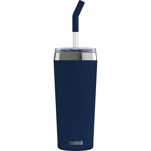 SIGG Insulated Travel Mug Helia Stainless Steel Tumbler with Lid Straw and Cleaning Brush BPA Free 15 Oz 20 Oz - Image 1