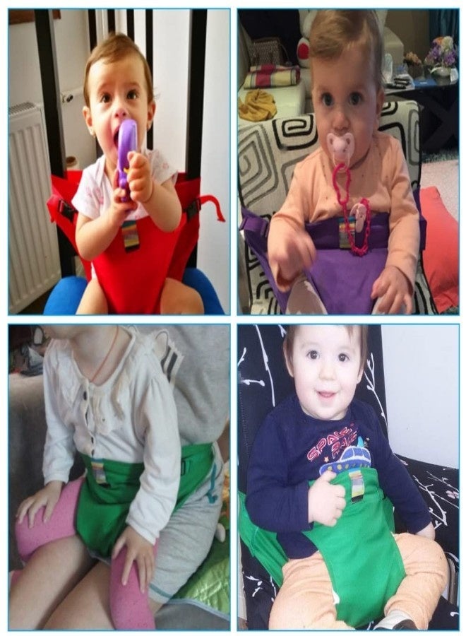 Harness Seat for High Chair Baby Feeding Safety Seat with Strap, Toddler Booster Harness Belt Portable Dining Seat Strap for Travel Home Restaurant Shopping (Blue) - Image 4