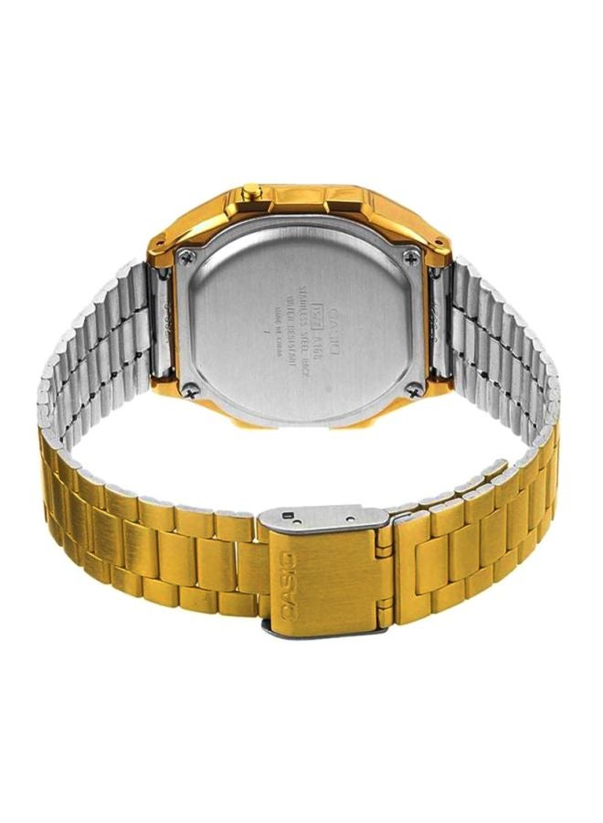 CASIO Men Vintage Water Resistant Digital Watch A168WG-9WDF - 37 mm - Gold - Image 2