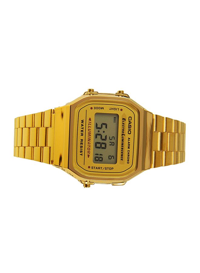 CASIO Men Vintage Water Resistant Digital Watch A168WG-9WDF - 37 mm - Gold - Image 3