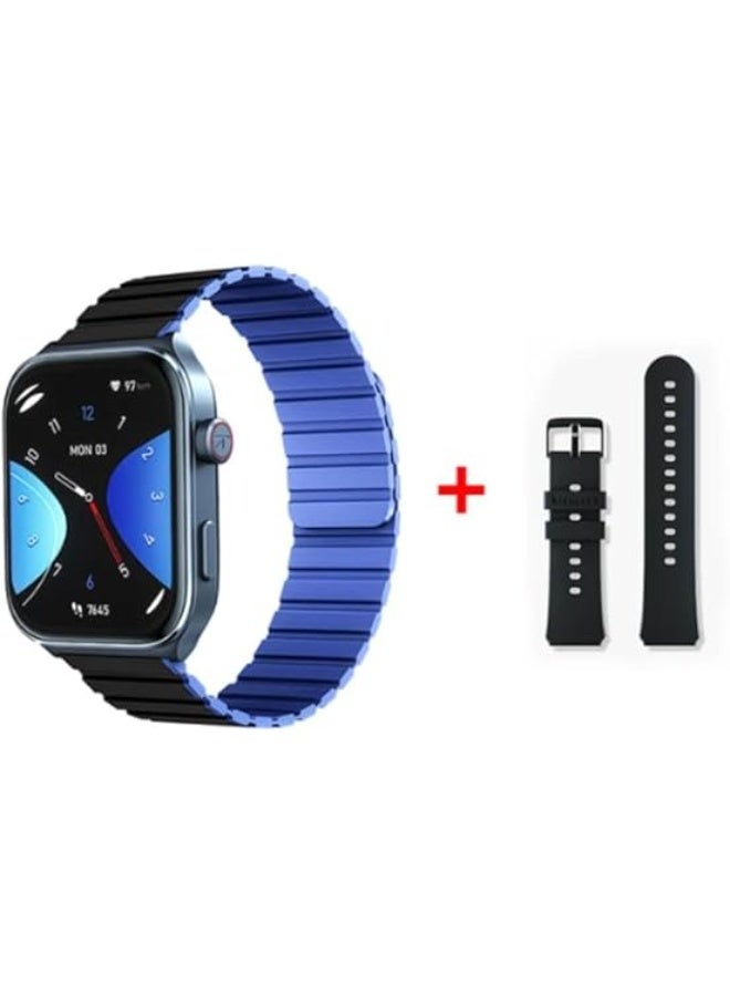 Kieslect KS2 Calling 2.01 Inch FHD Amoled Smart Watch (Double Strap Protector) - Midnight blue - Image 5