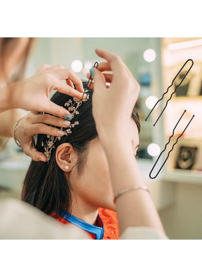 YINGFENG U Shaped Hair Pins For Buns Yingfeng 330 Count 2.4 Inch Bun Pins Black Hair Pins For Women Girls With Storage Box Hair Accessories For All Hair Types  - Image 2