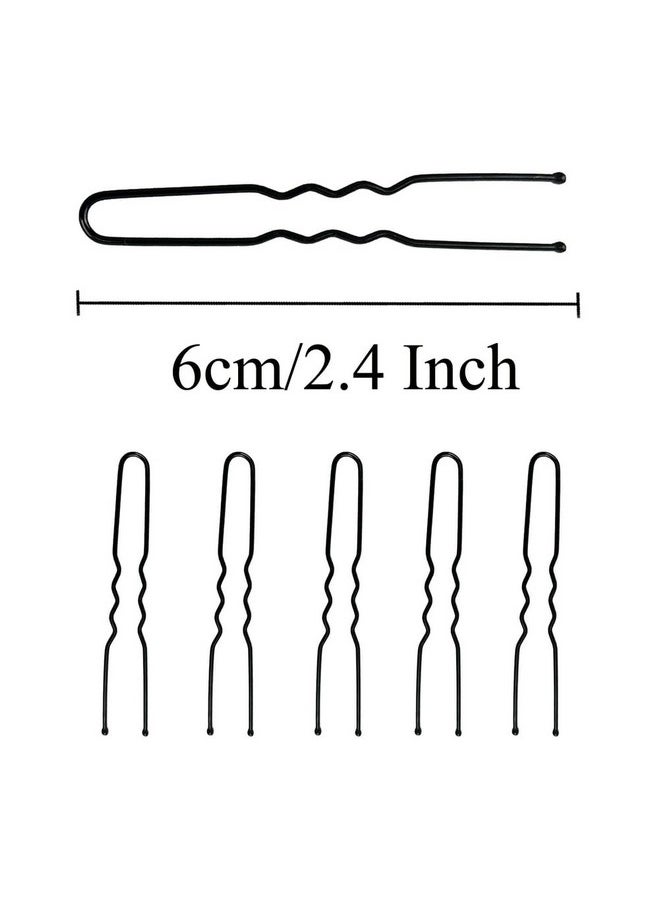 YINGFENG U Shaped Hair Pins For Buns Yingfeng 330 Count 2.4 Inch Bun Pins Black Hair Pins For Women Girls With Storage Box Hair Accessories For All Hair Types  - Image 4