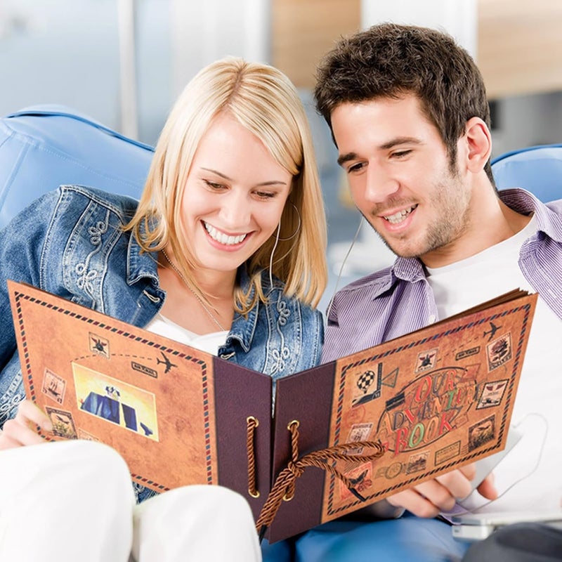 FEIYU BUY Adventure Book Diary Photo Scrapbook, Adventure Wedding Planning Book with Embossed Cover,Inspired by the 'Up' Saga, Ideal for Memories,Weddings,Traveling,Birthdays,Christmas,Newly Engaged Couples - Image 5