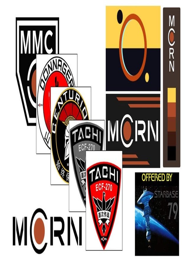 مجموعة ملصقات MCRN (9 ملصقات). البحرية التابعة لجمهورية المريخ الكونجرسية - Image 1
