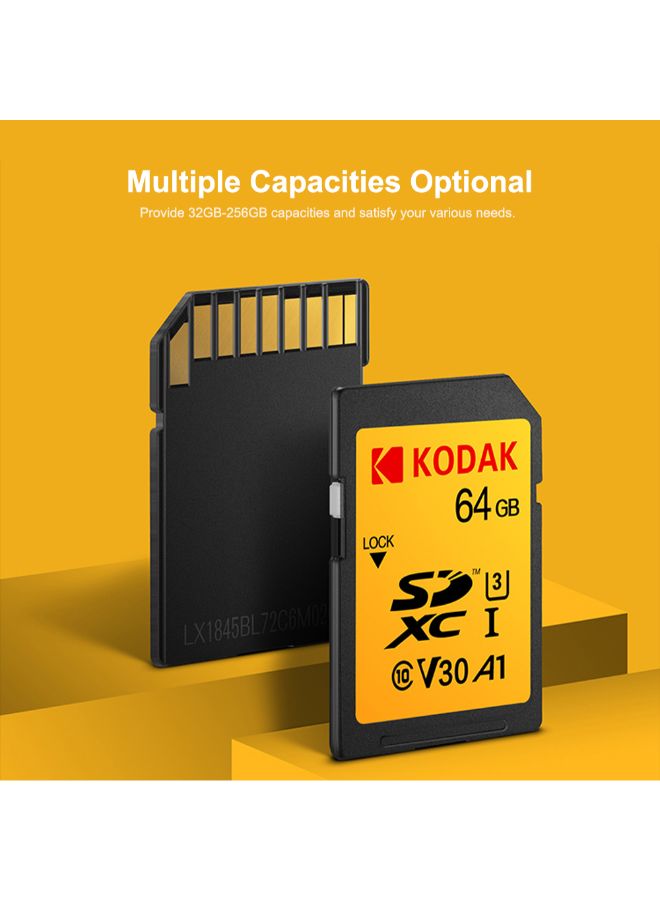كوداك بطاقة ذاكرة UHS-I V30 SDXC SD أصفر/أسود - Image 4