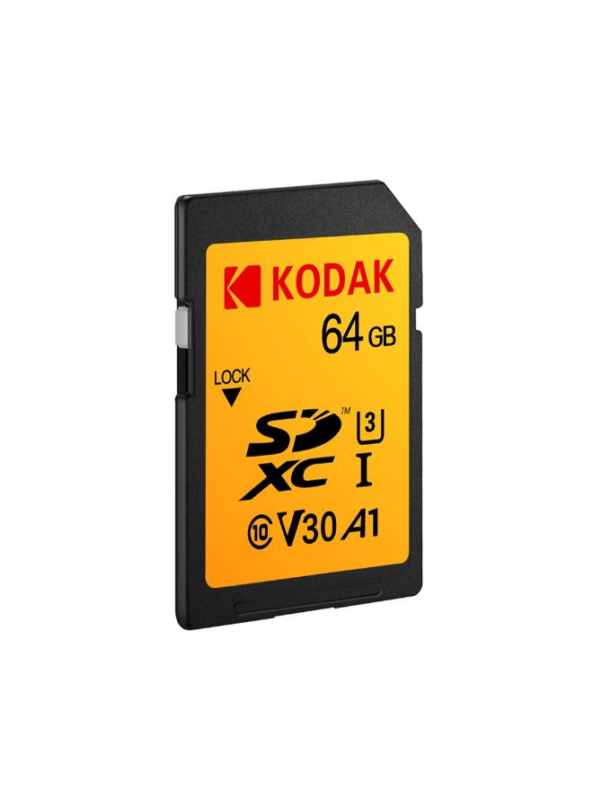 كوداك بطاقة ذاكرة UHS-I V30 SDXC SD أصفر/أسود - Image 2