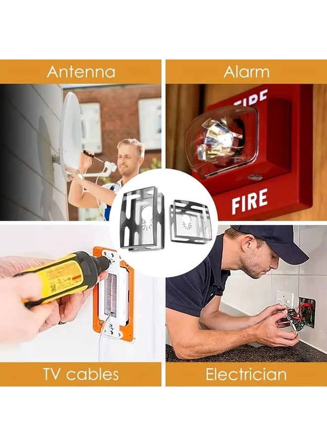 2PC Hole Opener Woodworking Square Drill Stainless Steel Sleeve Tool Kit Hexagonal Handle - Image 4