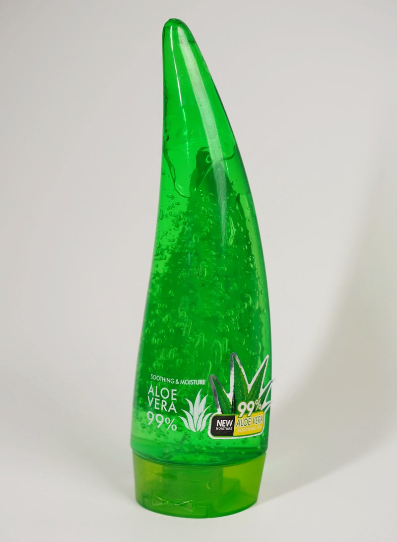 evvoli جل الصبار 99% المهدئ، 270 مل لا لزج 99% جل الصبار لتخفيف حروق الشمس، مرطب، سريع الامتصاص للوجه، البشرة، الجسم والشعر - Image 1