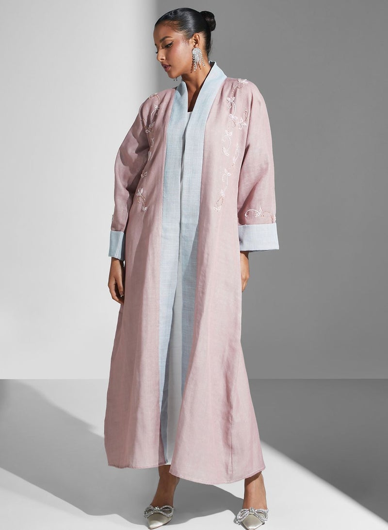 آرا عباية مطرزة محبوكة - Image 5