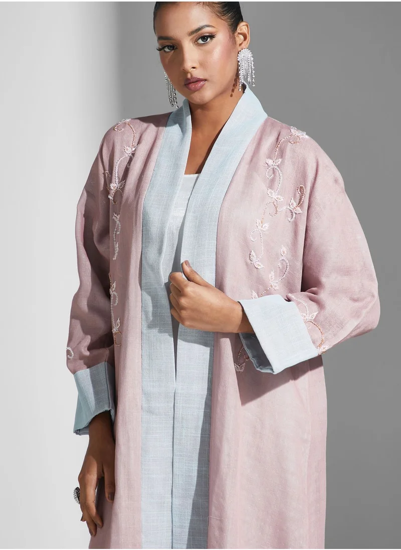 Aara Embellished Knitted Abaya