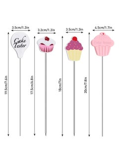 Y&D Cake Tester Needles Stainless Steel, Reusable Testing Needles, Practical Tester, Skewer for Kitchen Home Bakery Tools 4 Pcs  - Image 2