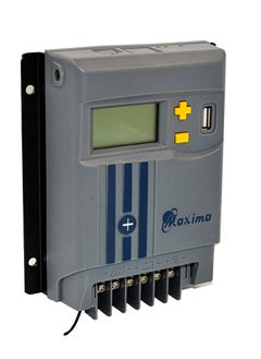 Maxima 10A MPPT Solar Charge Controller | Compatible with 12V/24V Battery Systems | Built-in Current Protection | LCD Display for Real-Time Monitoring | Advanced MPPT Technology.