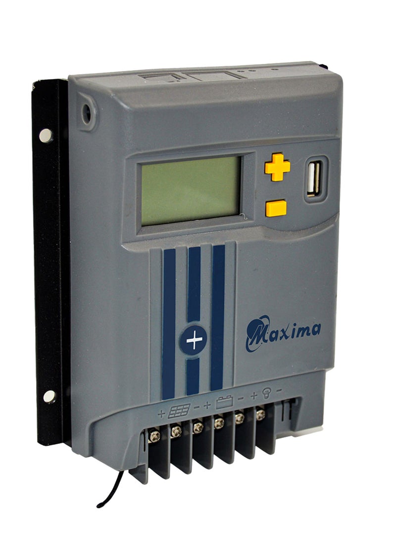 Maxima Solar Maxima 10A MPPT Solar Charge Controller | Compatible with 12V/24V Battery Systems | Built-in Current Protection | LCD Display for Real-Time Monitoring | Advanced MPPT Technology. 
