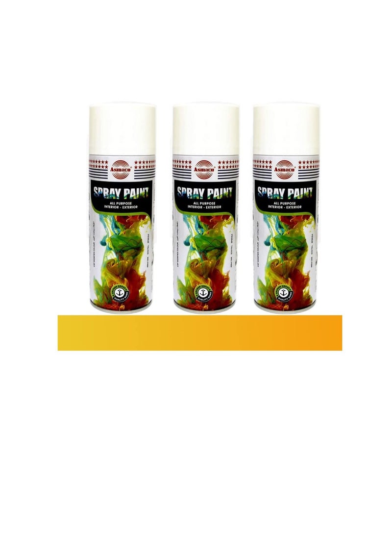 اسماكو بخاخ دهان ابيض اللون- 3 بخاخ - Image 2