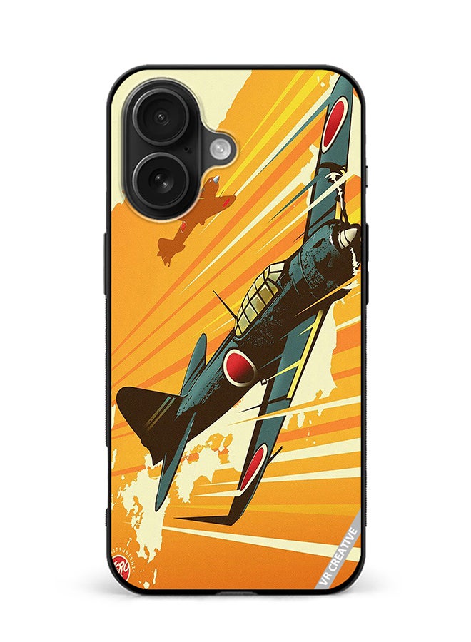 Protective Case Cover For Apple iPhone 16 Plus Helicopter Design Multicolour