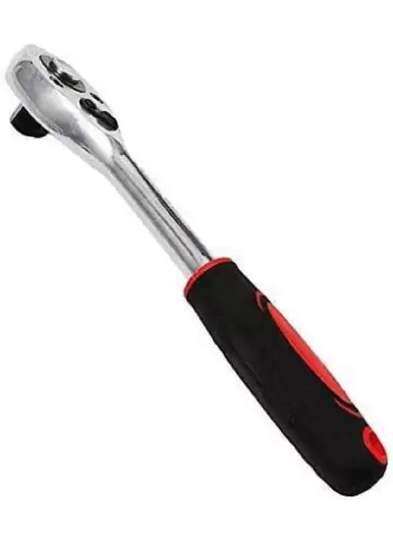 Inditrust - inditrust 12 Drive Ratchet Socket Handle Wrench with Gloves Double Sided Rachet Wrench Pack of 1 - Image 1