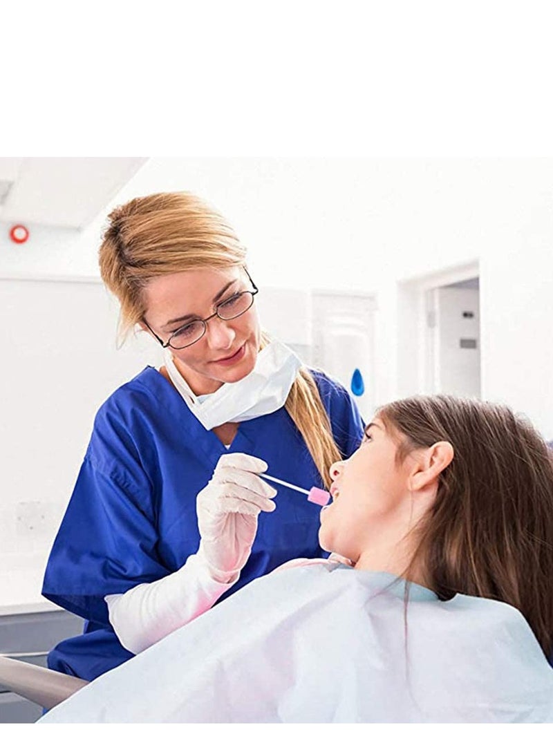 Excefore Disposable Oral Care Sponge Swabs, Teeth Cleaning Swabs 100pcs - Image 3