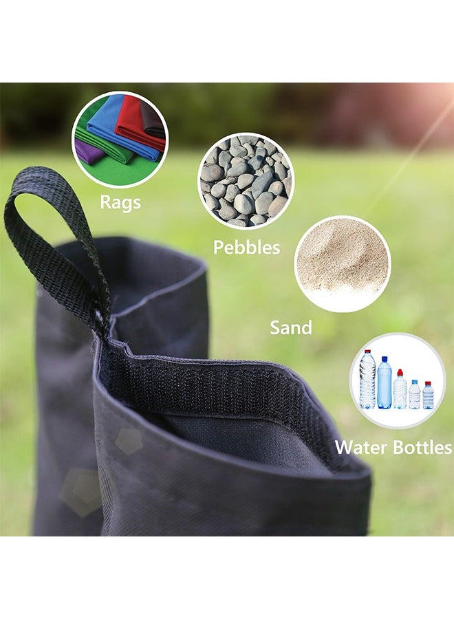 Generic 4 Pack Sandbag Tent Weights Bags, for Patio Umbrella Base, Outdoor Canopy (Black)  - Image 4